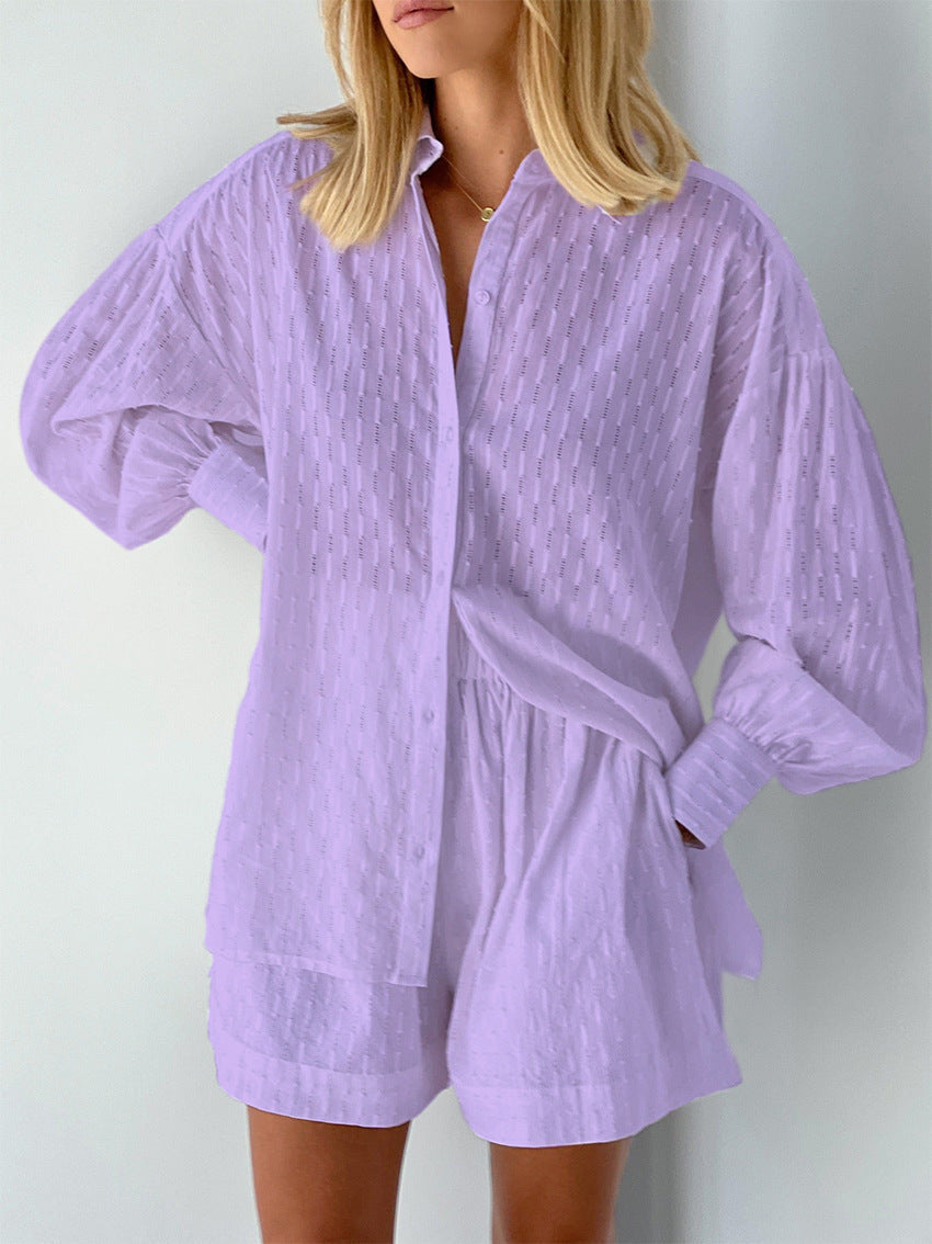 Elizabeth | Luftiges Hemd- und Short-Set