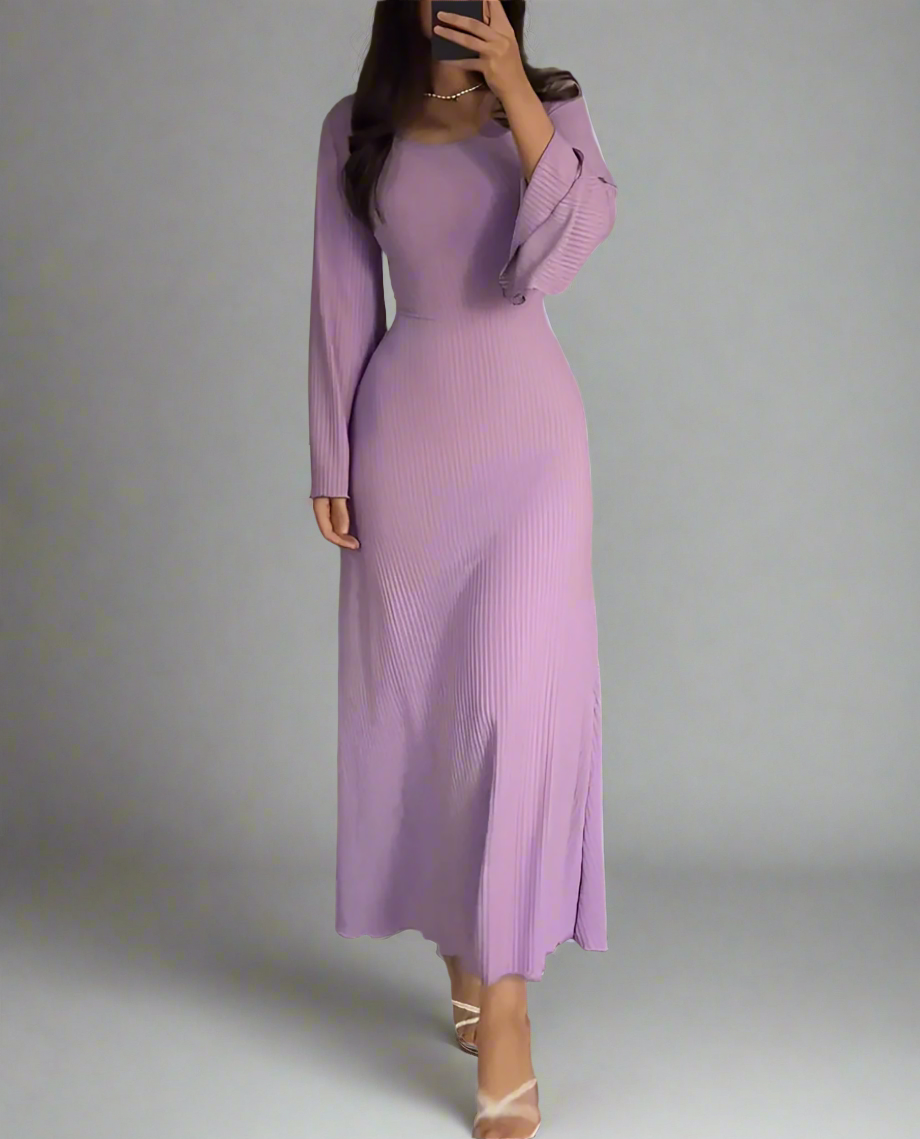Elegantes gestricktes Maxikleid