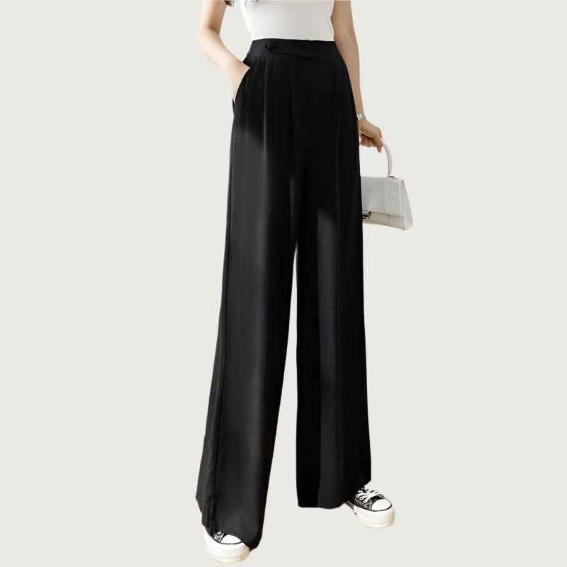 Sommerliche Leinenhose mit hoher Taille