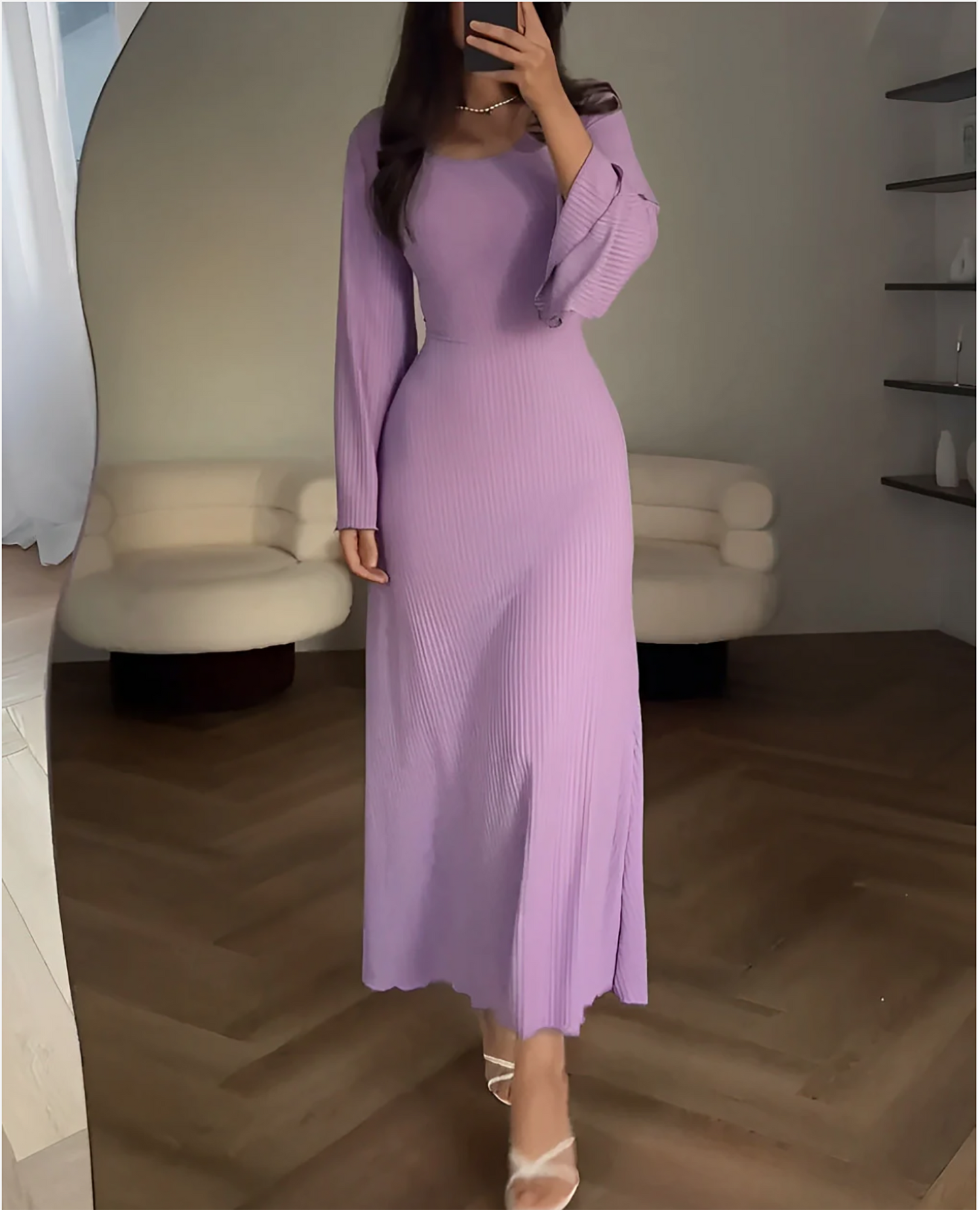 Purple dress long