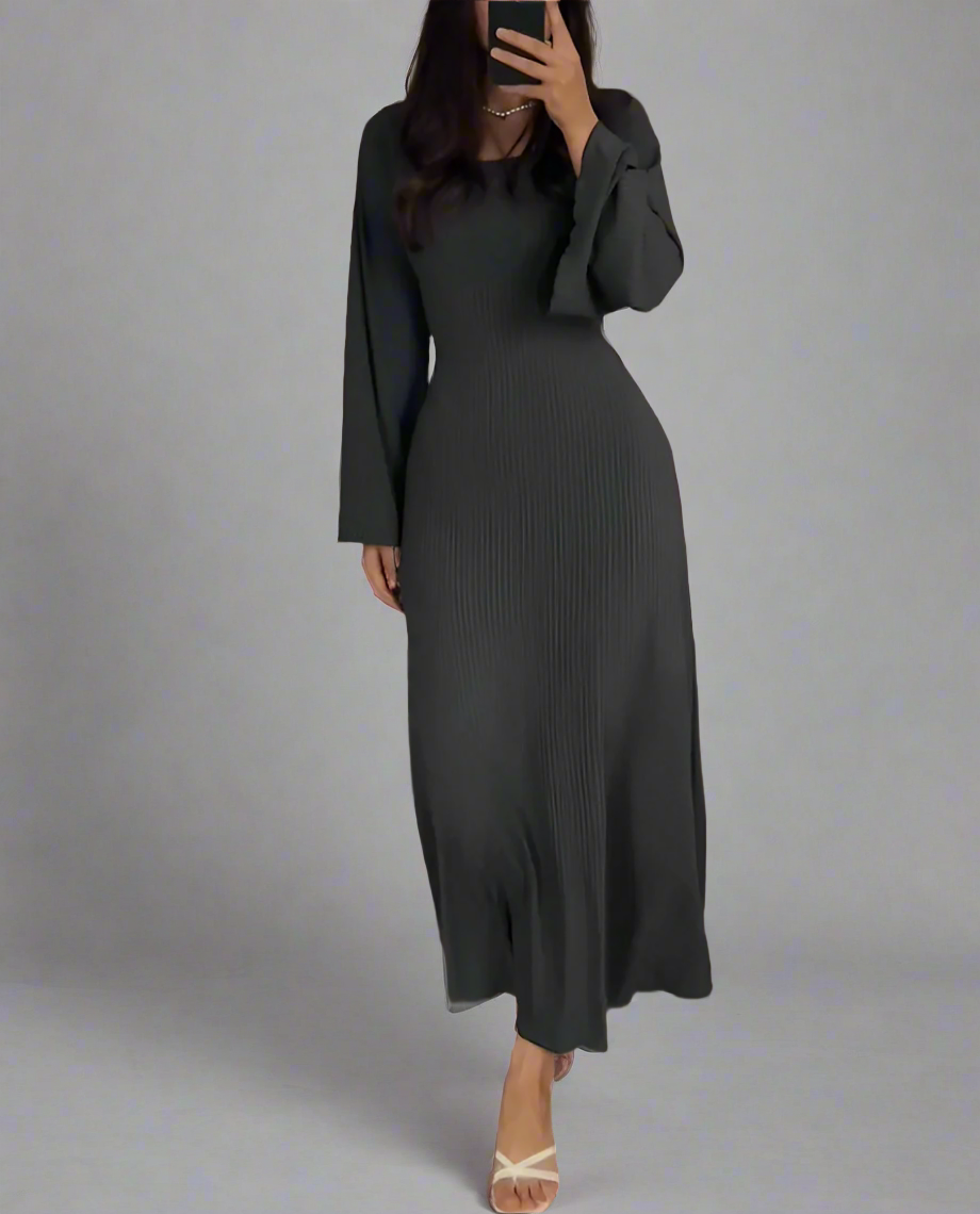 Long gray dress