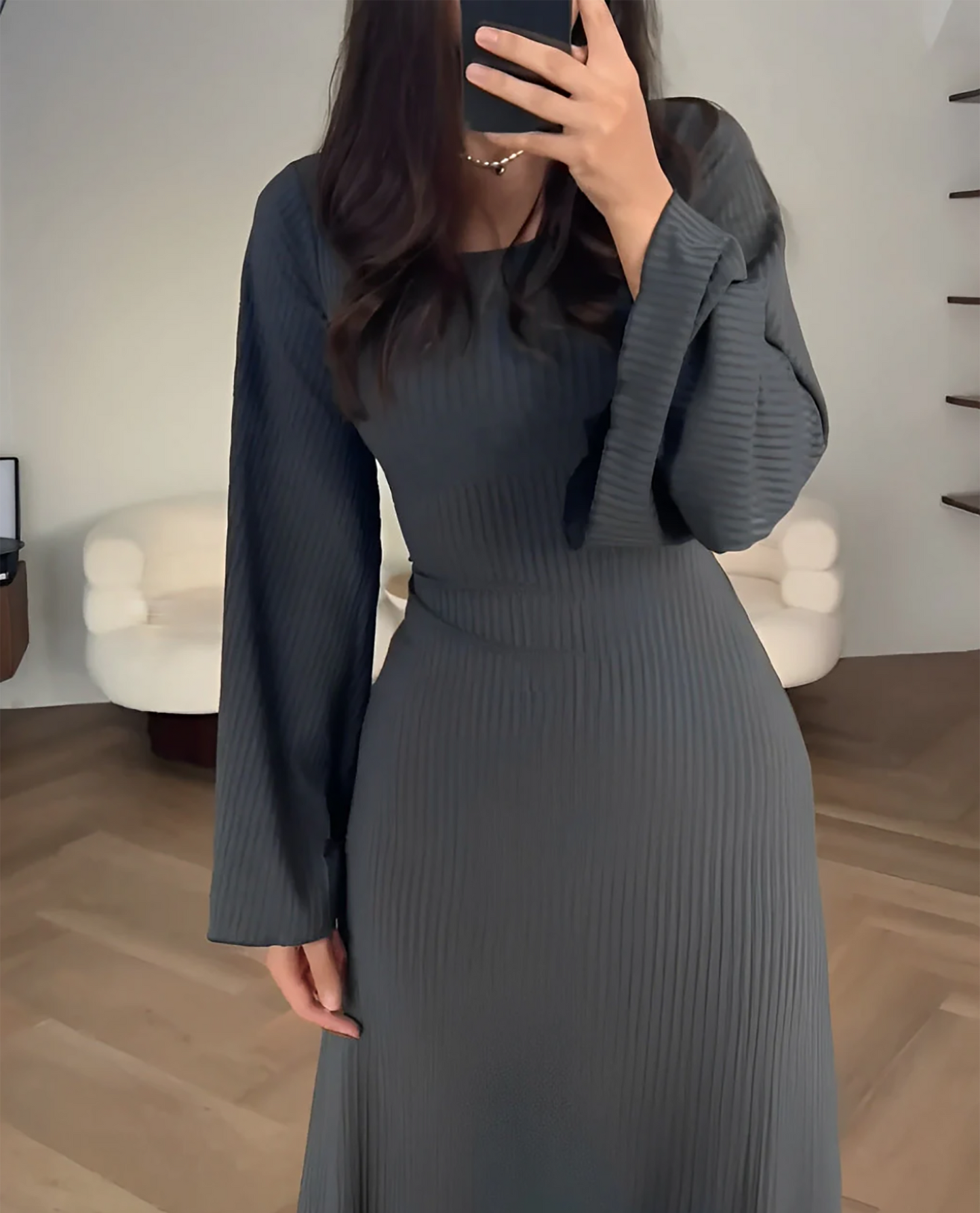 Gray dress