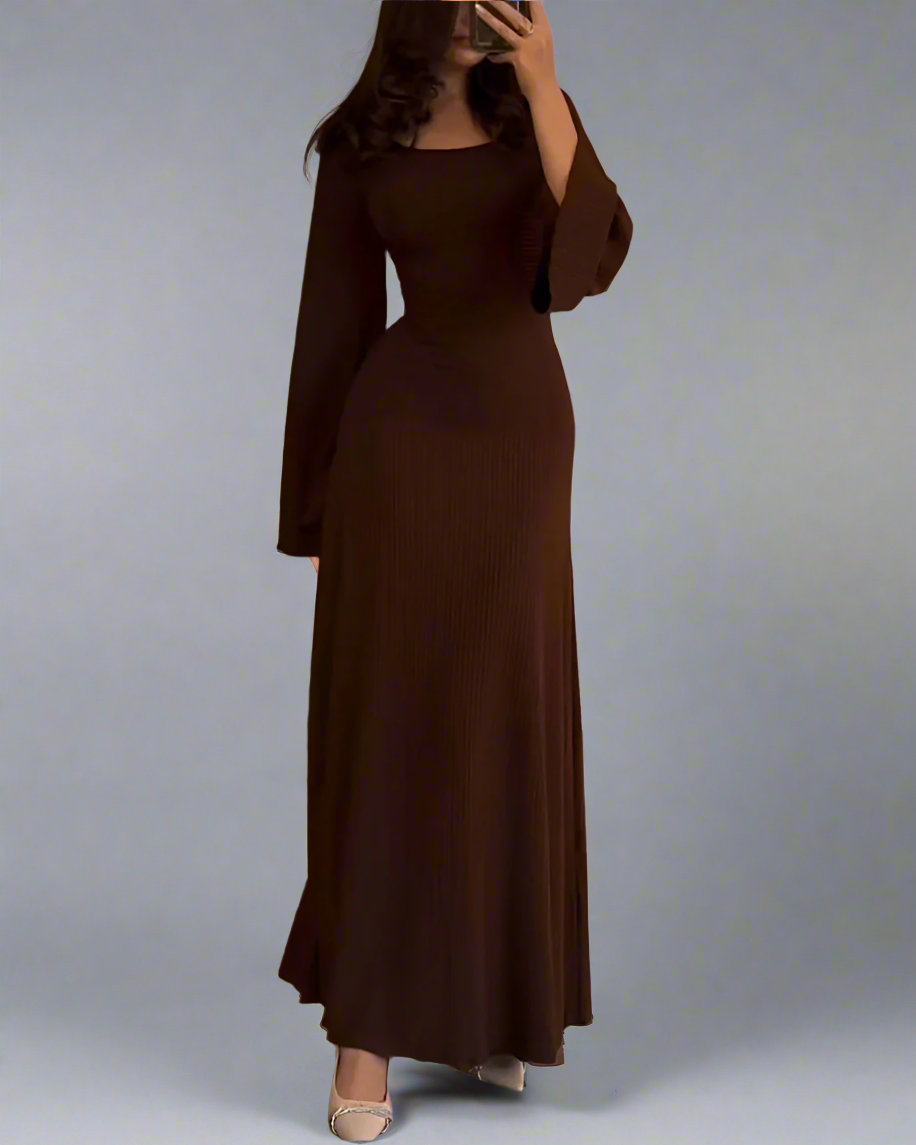 Long brown dress