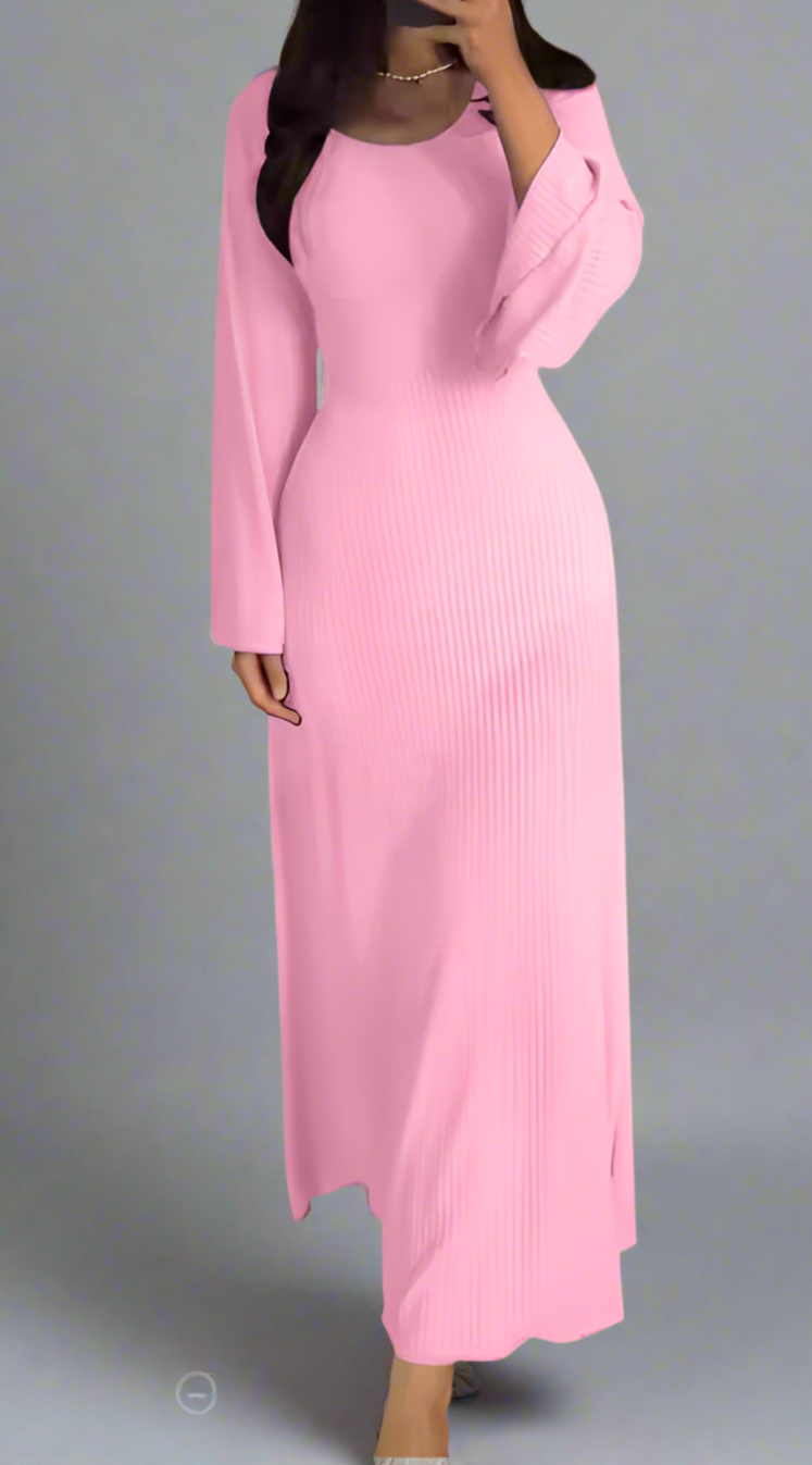 Elegantes gestricktes Maxikleid