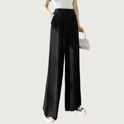 Sommerliche Leinenhose mit hoher Taille