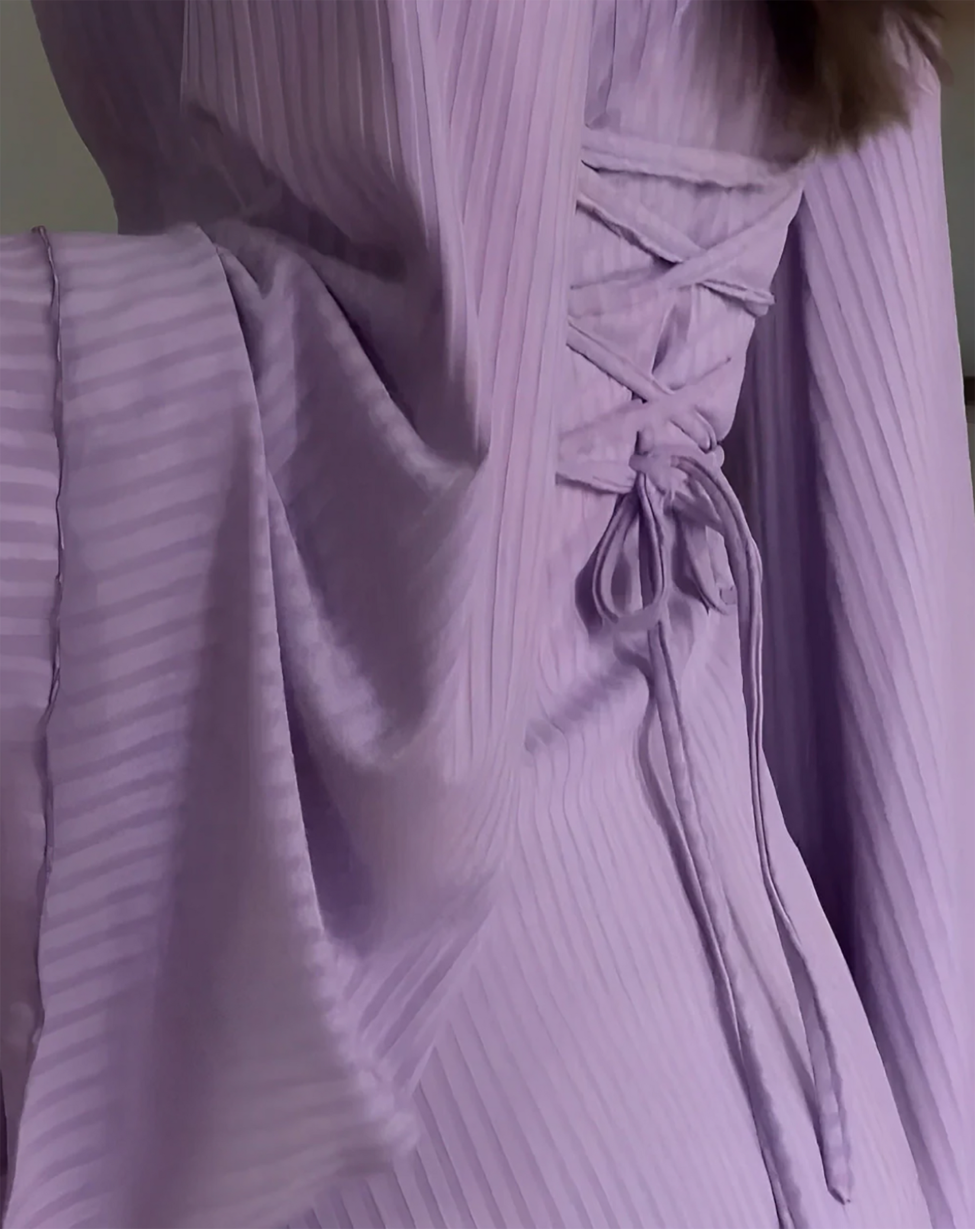 Back of purple dress
