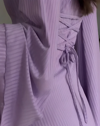 Back of purple dress