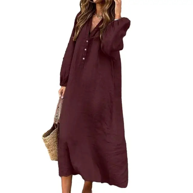 https://ae01.alicdn.com/kf/S4bb262083da3468f8803d466104bca7ft/Women-Cotton-Linen-Dress-Soft-Comfortable-Dress-for-Women-Elegant-V-neck-Cotton-Linen-Dress-Breathable.jpg_640x640.jpg