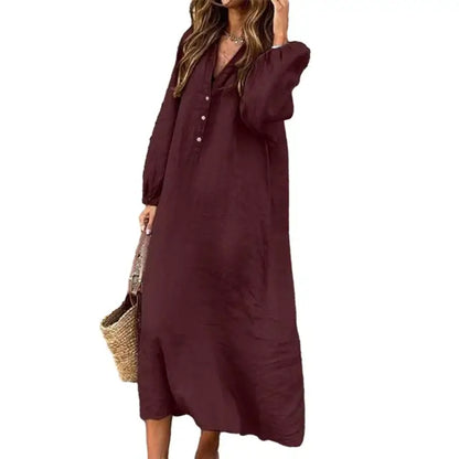 https://ae01.alicdn.com/kf/S4bb262083da3468f8803d466104bca7ft/Women-Cotton-Linen-Dress-Soft-Comfortable-Dress-for-Women-Elegant-V-neck-Cotton-Linen-Dress-Breathable.jpg_640x640.jpg