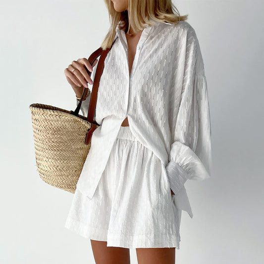 Elizabeth | Luftiges Hemd- und Short-Set